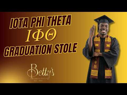 Iota Phi Theta ΙΦΘ Greek Letters Kente Cloth Graduation Stole