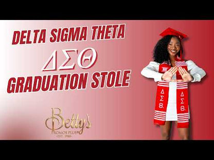 Delta Sigma Theta ΔΣΘ Greek Letters Kente Cloth Graduation Stole