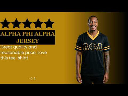 Alpha Phi Alpha ΑΦΑ Double Stitched Appliqué Embroidered Jersey T-Shirt