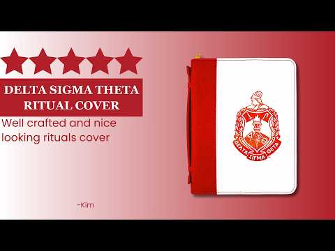 Delta Q Ritual Delta Sigma Theta ΔΣΘ Red & White Ritual Cover – Betty's Promos Plus, LLC
