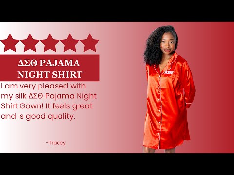 Delta Sigma Theta ΔΣΘ Nightshirt Pajama Night Shirt Gown