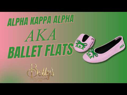 Alpha Kappa Alpha Ballet Flats w/ Carrying Case