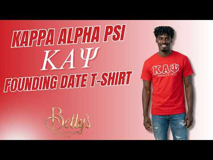 Kappa Alpha Psi ΚΑΨ Founding Date Screen Printed T-Shirt