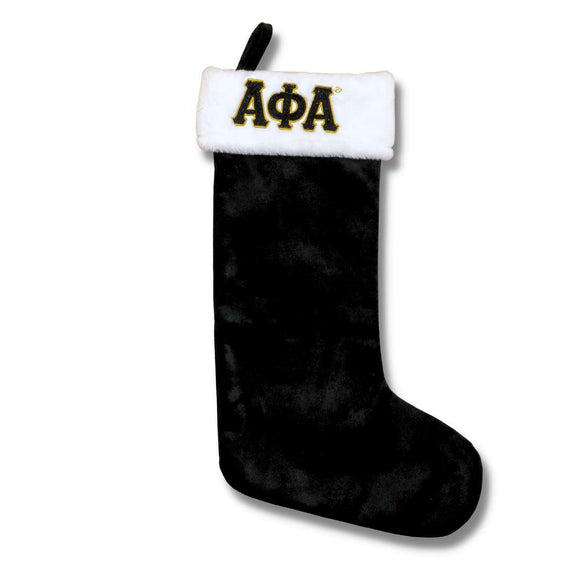 Alpha Phi Alpha ΑΦΑ Christmas StockingBlack-Betty's Promos Plus Greek Paraphernalia