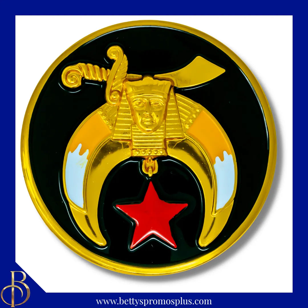 Shriner Car Emblem Auto Bumper Decal-Masonic Paraphernalia-Masonic Auto Decal-Betty's Promos Plus