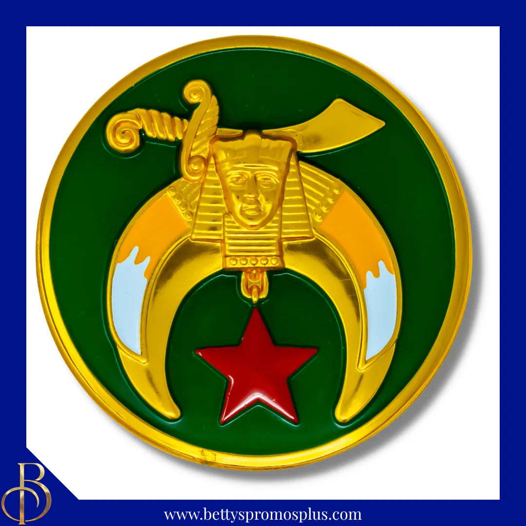 Shriner Car Emblem Auto Bumper Decal-Masonic Paraphernalia-Masonic Auto Decal-Betty's Promos Plus