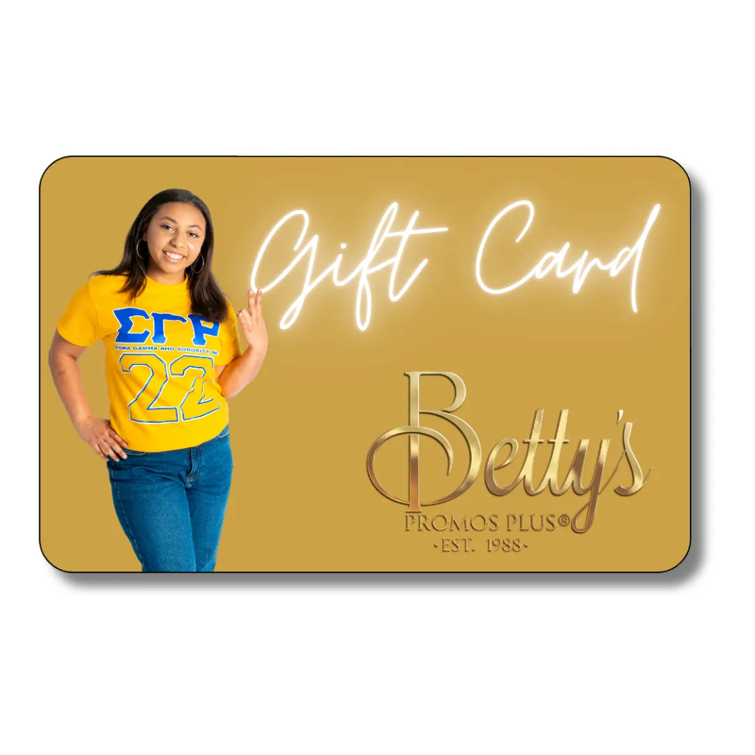 Sigma Gamma Rho Gift Card-Sigma Gamma Rho Paraphernalia-Sigma Gamma Rho Gift Card-Betty's Promos Plus