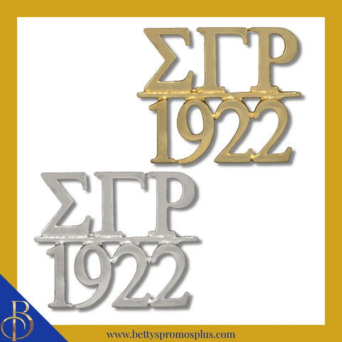 Sigma Gamma Rho ΣΓΡ 1922 Greek Sorority Lapel Pin-Sigma Gamma Rho Paraphernalia-Sigma Gamma Rho Lapel Pin-Betty's Promos Plus