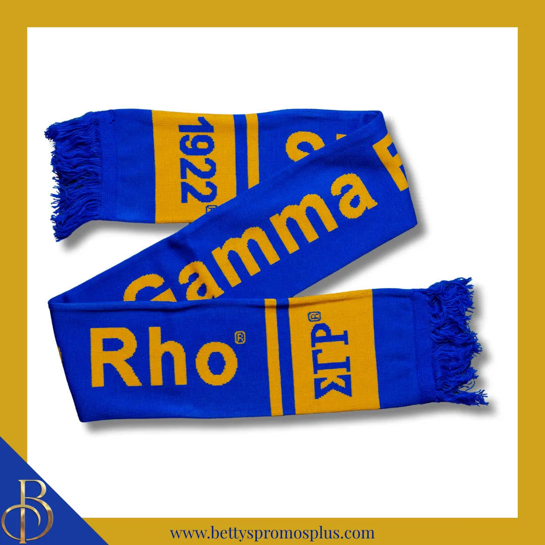 Sigma Gamma Rho ΣΓΡ 1922 Sorority Knit Scarf-Blue-Sigma Gamma Rho Paraphernalia-Sigma Gamma Rho Scarf-Betty's Promos Plus