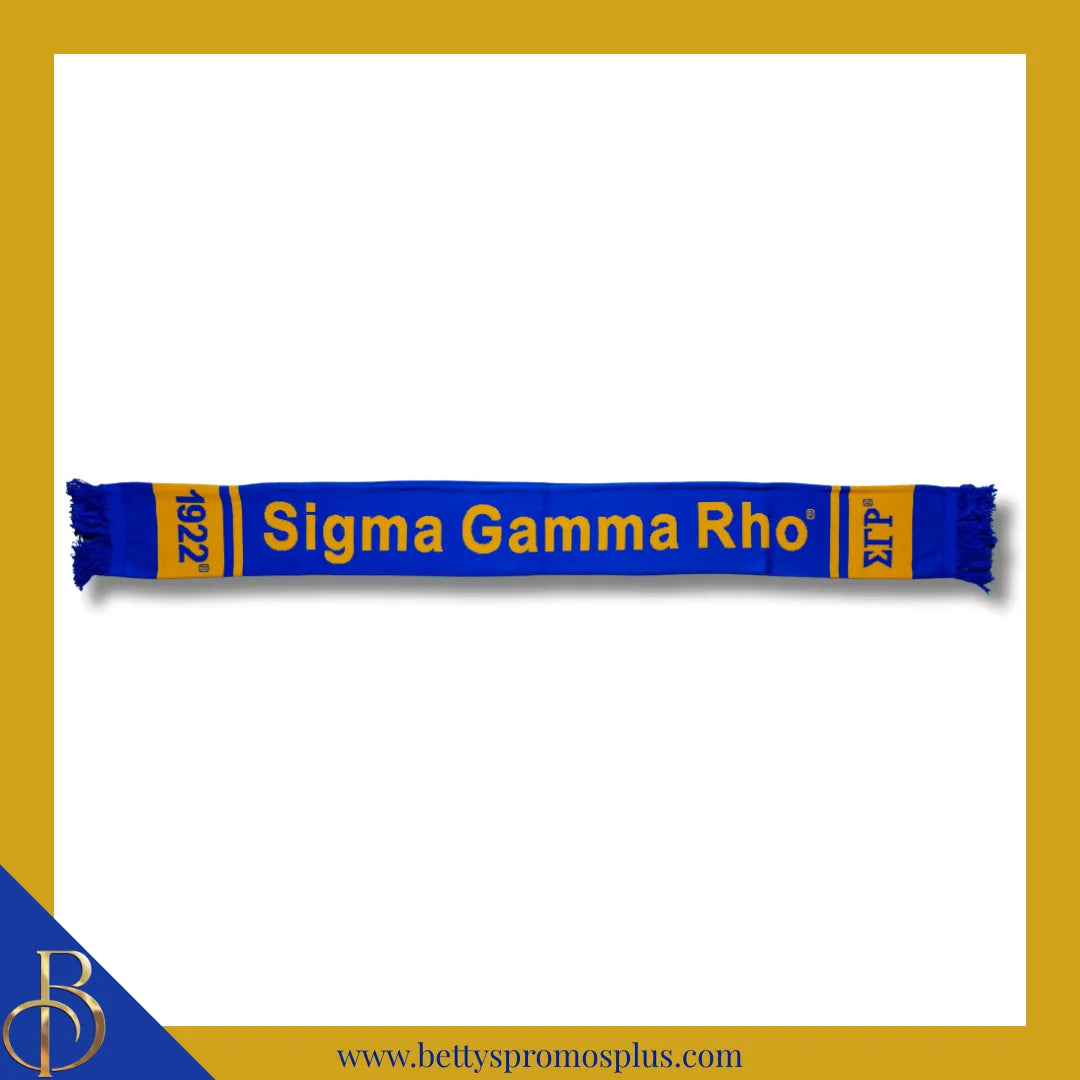 Sigma Gamma Rho ΣΓΡ 1922 Sorority Knit Scarf-Sigma Gamma Rho Paraphernalia-Sigma Gamma Rho Scarf-Betty's Promos Plus