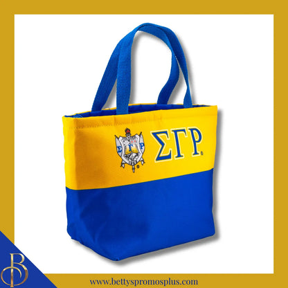 Sigma Gamma Rho ΣΓΡ 2-Tone Insulated Lunch Bag with Handle-Sigma Gamma Rho Paraphernalia-Sigma Gamma Rho Lunch Bags-Betty's Promos Plus