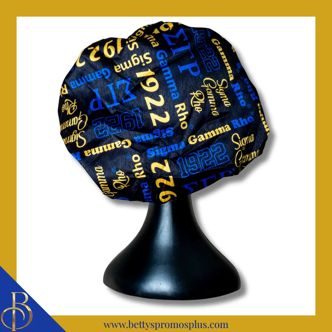 Sigma Gamma Rho ΣΓΡ Bonnet-Black-Sigma Gamma Rho Paraphernalia-Sigma Gamma Rho Bonnet-Betty's Promos Plus