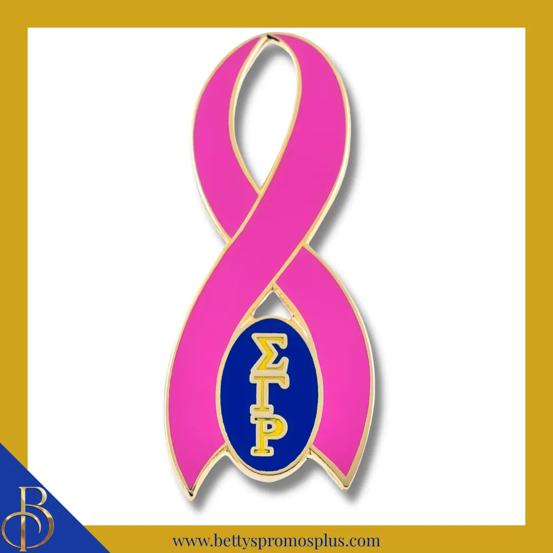 Sigma Gamma Rho ΣΓΡ Breast Cancer Awareness Greek Lapel Pin-Sigma Gamma Rho Paraphernalia-Sigma Gamma Rho Lapel Pin-Betty's Promos Plus