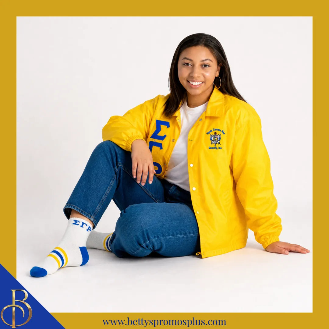 Sigma Gamma Rho ΣΓΡ Breathable Ankle Socks with Arch Support-Sigma Gamma Rho Paraphernalia-Sigma Gamma Rho Socks-Betty's Promos Plus