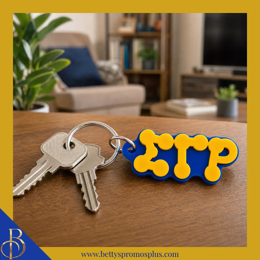 Sigma Gamma Rho ΣΓΡ Bubble Letters Acrylic Keychain-Sigma Gamma Rho Paraphernalia-Sigma Gamma Rho Keychain-Betty's Promos Plus