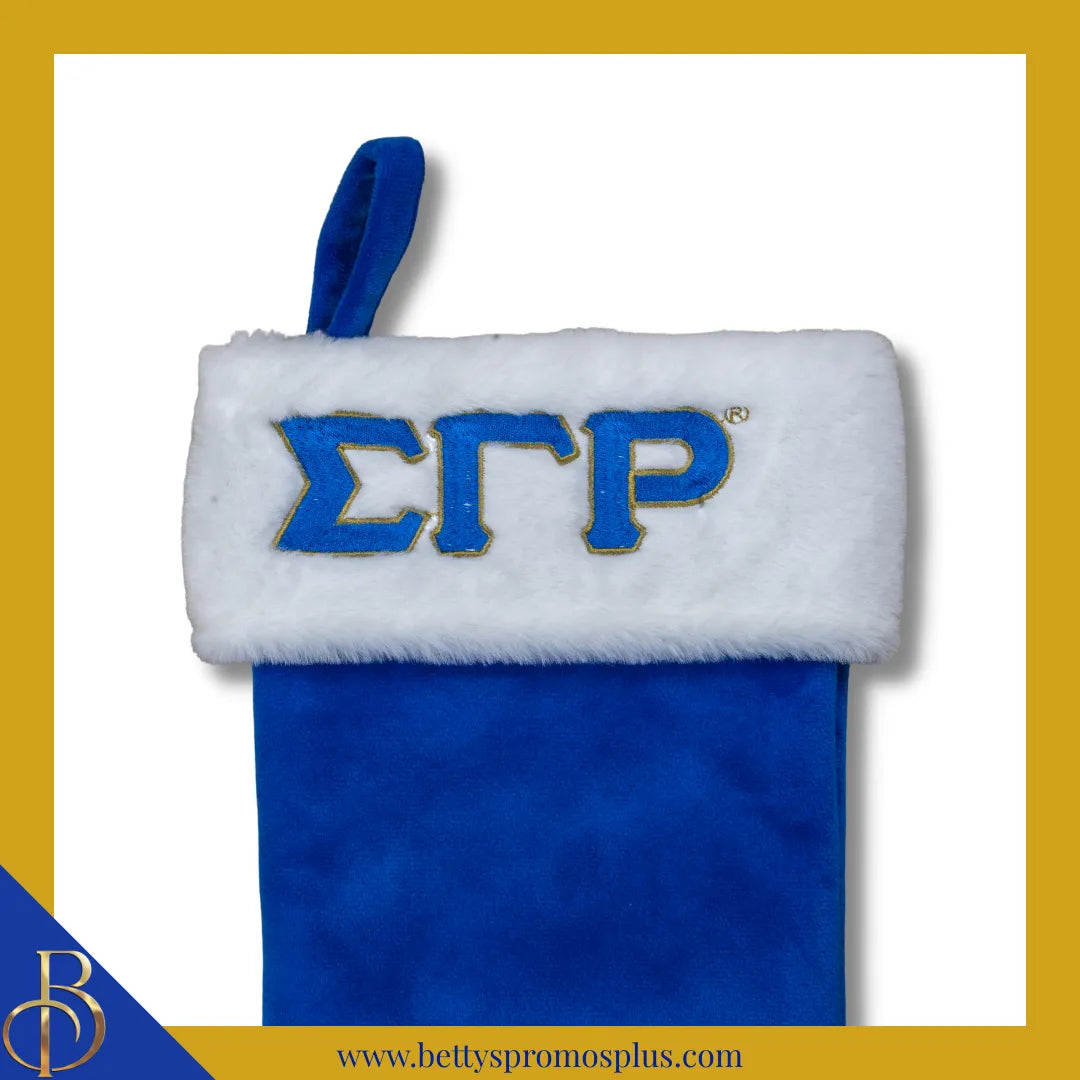 Sigma Gamma Rho ΣΓΡ Christmas Stocking-Sigma Gamma Rho Paraphernalia-Sigma Gamma Rho Christmas Stocking-Betty's Promos Plus