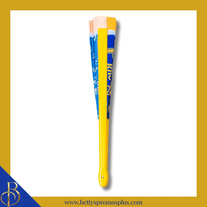 Sigma Gamma Rho ΣΓΡ Clacking Accordion Handheld Fan-Sigma Gamma Rho Paraphernalia-Sigma Gamma Rho Fan-Betty's Promos Plus