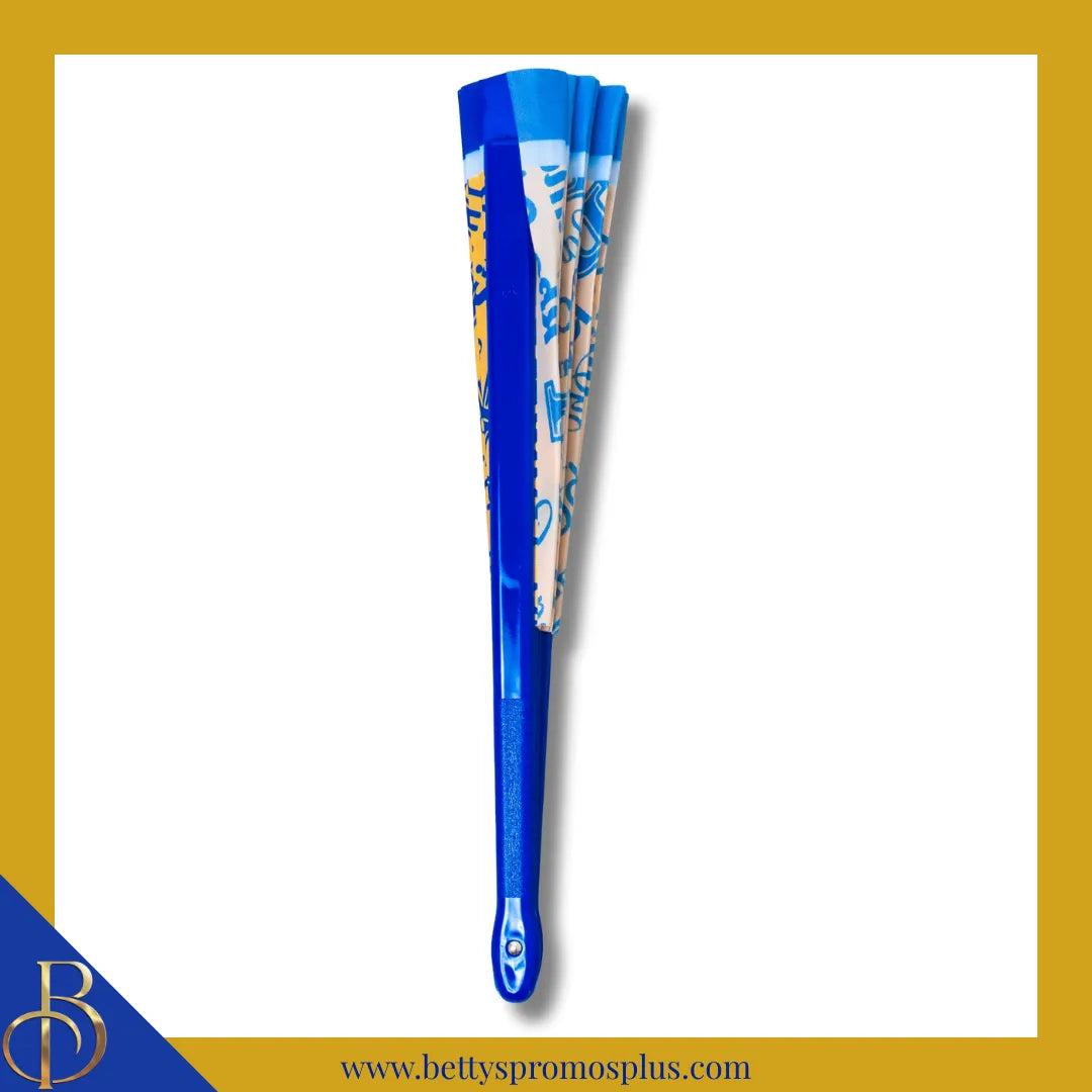 Sigma Gamma Rho ΣΓΡ Clacking Accordion Handheld Fan-Sigma Gamma Rho Paraphernalia-Sigma Gamma Rho Fan-Betty's Promos Plus
