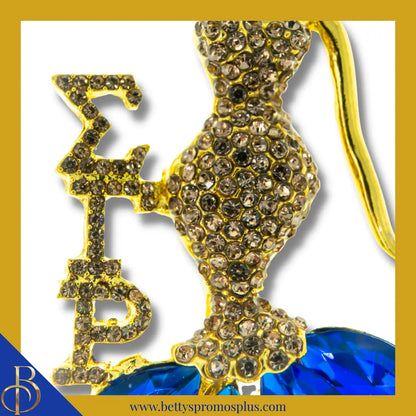 Sigma Gamma Rho ΣΓΡ Classy Lady Rhinestone Pin-Sigma Gamma Rho Paraphernalia-Sigma Gamma Rho Rhinestone Pin-Betty's Promos Plus