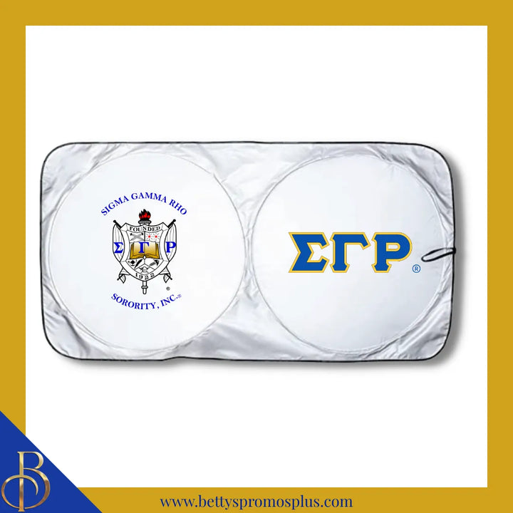 Sigma Gamma Rho ΣΓΡ Collapsible Car Sun Shade with Pouch