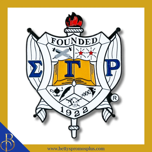 Sigma Gamma Rho ΣΓΡ Die Cut Auto Decal-Shield-Sigma Gamma Rho Paraphernalia-Sigma Gamma Rho Auto Decal-Betty's Promos Plus