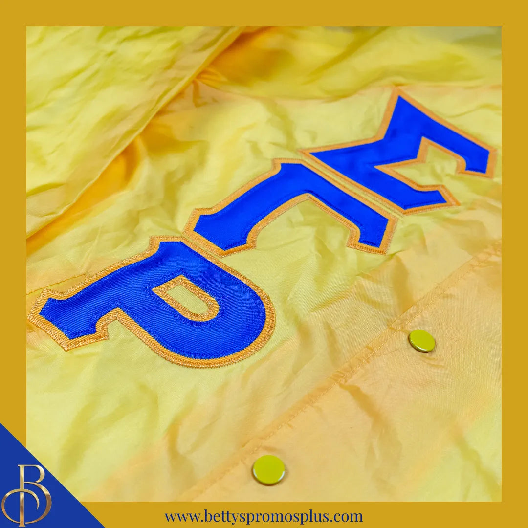 Sigma Gamma Rho ΣΓΡ Double-Stitched Embroidered Windbreaker Line Jacket-Sigma Gamma Rho Paraphernalia-Sigma Gamma Rho Line Jacket-Betty's Promos Plus