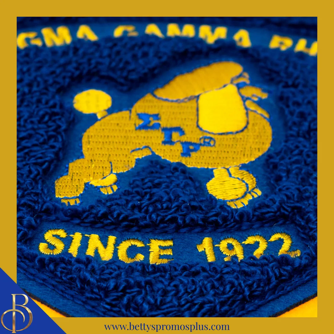 Sigma Gamma Rho ΣΓΡ Embroidered Crest Chenille Patch-Sigma Gamma Rho Paraphernalia-Sigma Gamma Rho Patch-Betty's Promos Plus