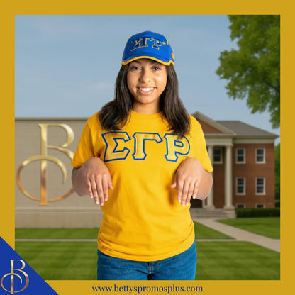 Sigma Gamma Rho ΣΓΡ Embroidered Greek Letters Featherlight Moisture Wicking Hat-Sigma Gamma Rho Paraphernalia-Sigma Gamma Rho Hats-Betty's Promos Plus
