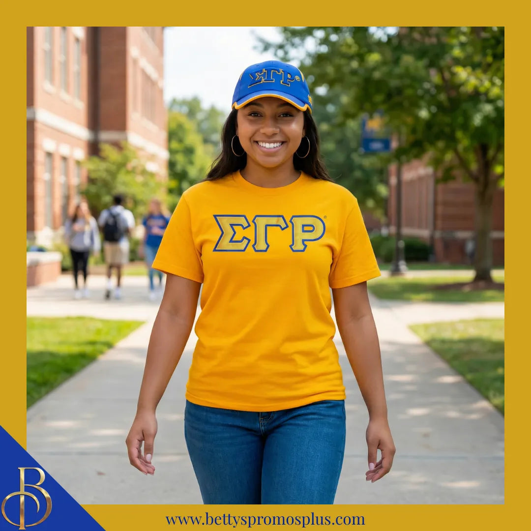 Sigma Gamma Rho ΣΓΡ Embroidered Greek Letters Featherlight Moisture Wicking Hat-Sigma Gamma Rho Paraphernalia-Sigma Gamma Rho Hats-Betty's Promos Plus