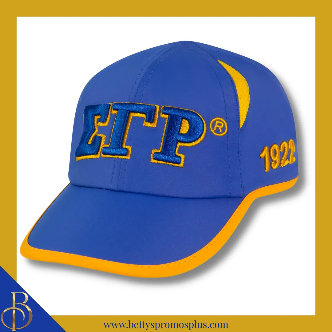 Sigma Gamma Rho ΣΓΡ Embroidered Greek Letters Featherlight Moisture Wicking Hat-Sigma Gamma Rho Paraphernalia-Sigma Gamma Rho Hats-Betty's Promos Plus