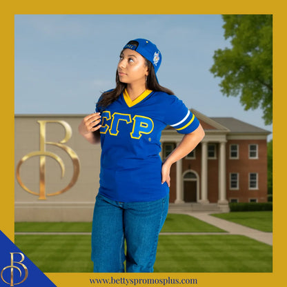 Sigma Gamma Rho ΣΓΡ Embroidered Shield Baseball Cap-Sigma Gamma Rho Paraphernalia-Sigma Gamma Rho Hats-Betty's Promos Plus