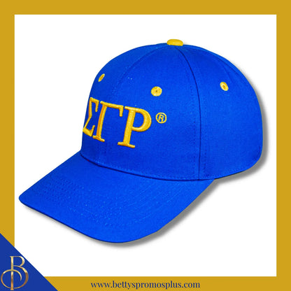 Sigma Gamma Rho ΣΓΡ Embroidered Shield Baseball Cap-Sigma Gamma Rho Paraphernalia-Sigma Gamma Rho Hats-Betty's Promos Plus