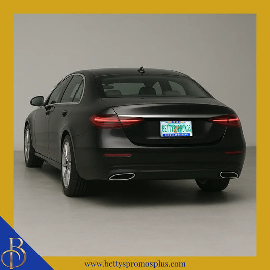 Sigma Gamma Rho ΣΓΡ Engineer Chrome Laser Engraved Mirrored Acrylic Auto Tag License Plate Frame-Sigma Gamma Rho Paraphernalia-Sigma Gamma Rho Auto Tag Frame-Betty's Promos Plus