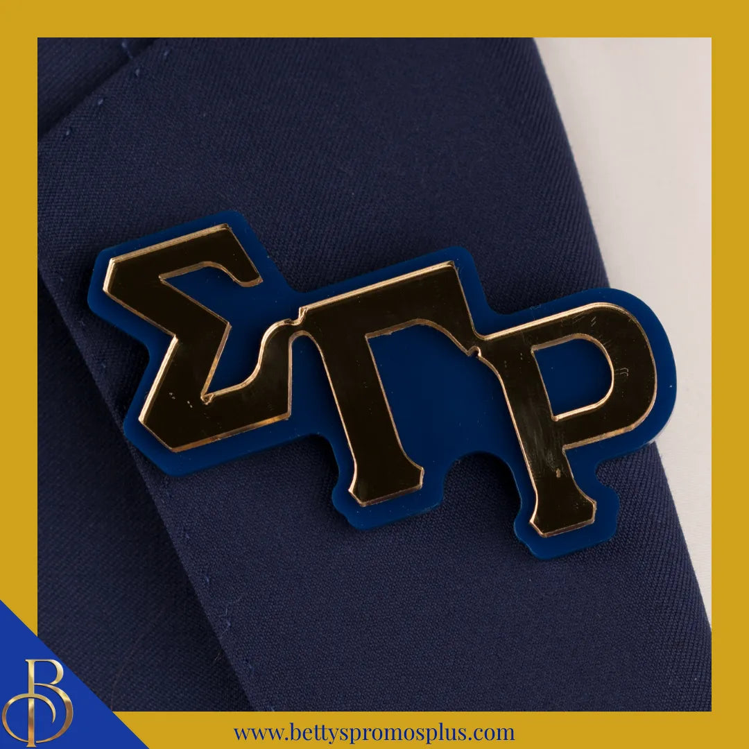 Sigma Gamma Rho ΣΓΡ Greek Letters Acrylic Lapel Pin-Sigma Gamma Rho Paraphernalia-Sigma Gamma Rho Lapel Pin-Betty's Promos Plus