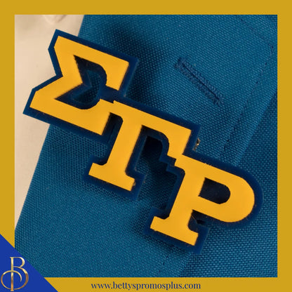 Sigma Gamma Rho ΣΓΡ Greek Letters Acrylic Lapel Pin-Sigma Gamma Rho Paraphernalia-Sigma Gamma Rho Lapel Pin-Betty's Promos Plus
