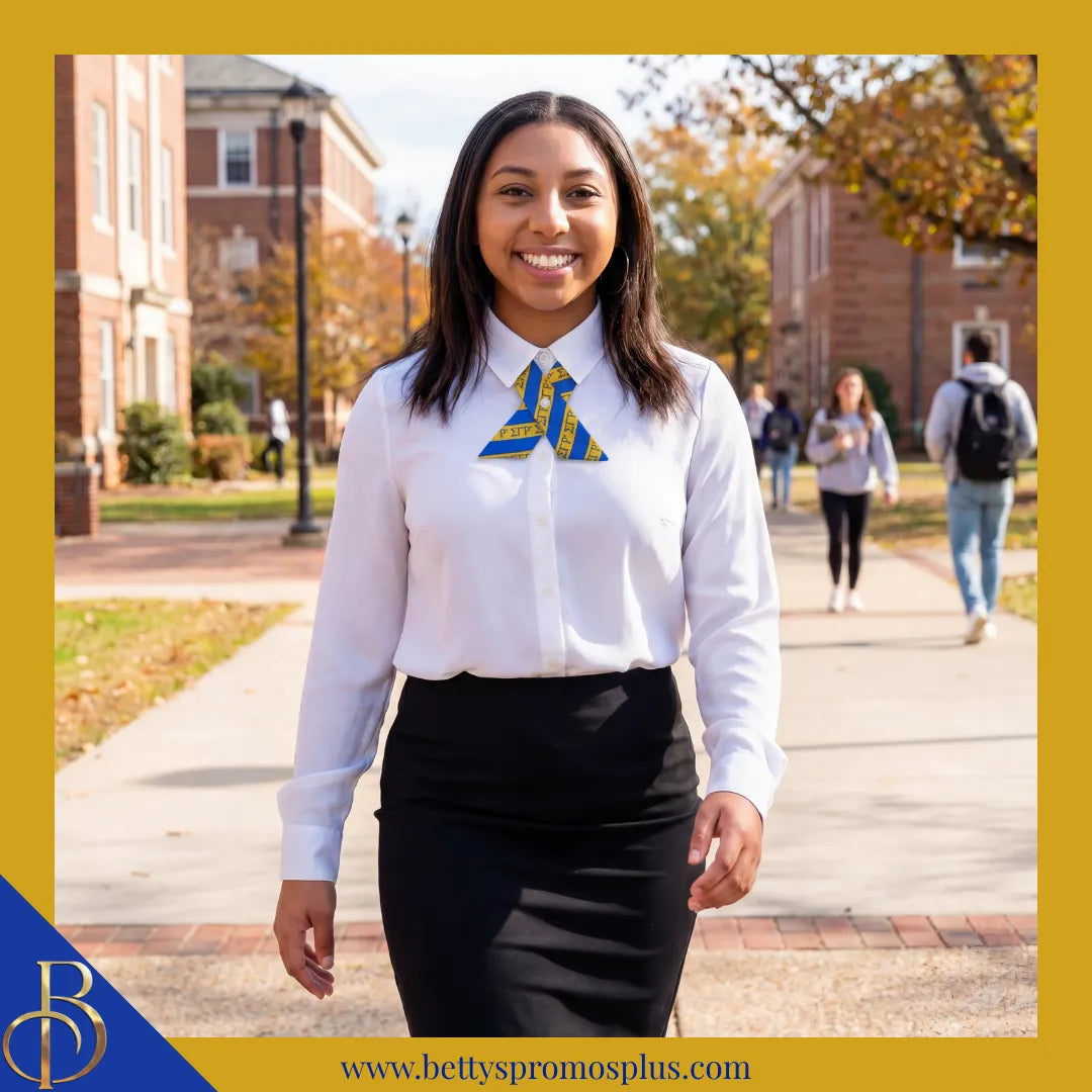 Sigma Gamma Rho ΣΓΡ Greek Letters Crossover Bow Tie-Sigma Gamma Rho Paraphernalia-Sigma Gamma Rho Bow Tie-Betty's Promos Plus