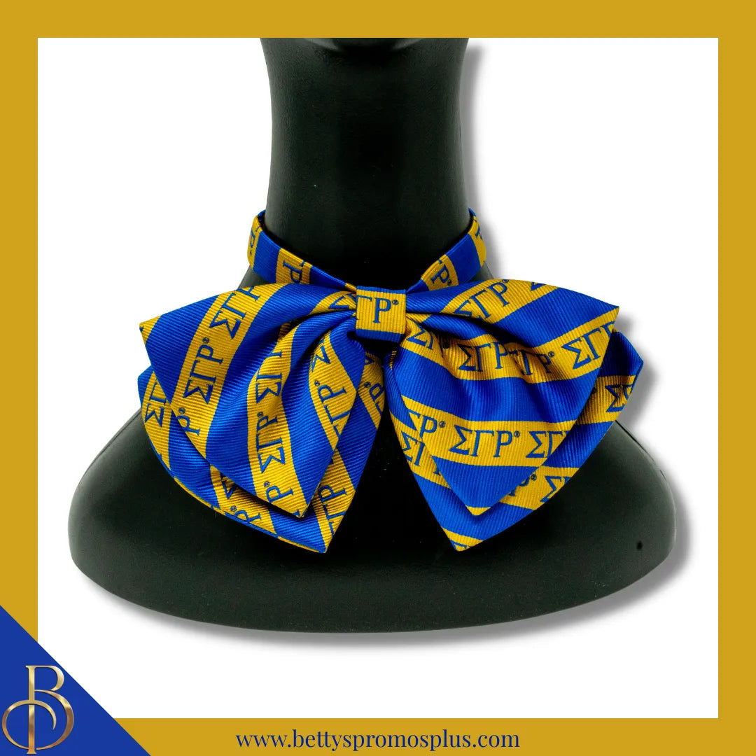Sigma Gamma Rho ΣΓΡ Greek Letters Floppy Bowtie-Sigma Gamma Rho Paraphernalia-Sigma Gamma Rho Bow Tie-Betty's Promos Plus