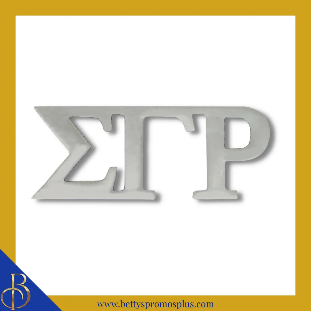 Sigma Gamma Rho ΣΓΡ Greek Letters Lapel Pin-Silver-Sigma Gamma Rho Paraphernalia-Sigma Gamma Rho Lapel Pin-Betty's Promos Plus