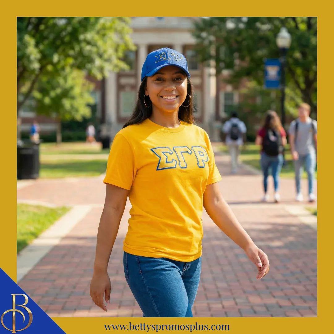 Sigma Gamma Rho ΣΓΡ Greek Letters Mesh Flex Fit Embroidered Hat-Sigma Gamma Rho Paraphernalia-Sigma Gamma Rho Hats-Betty's Promos Plus