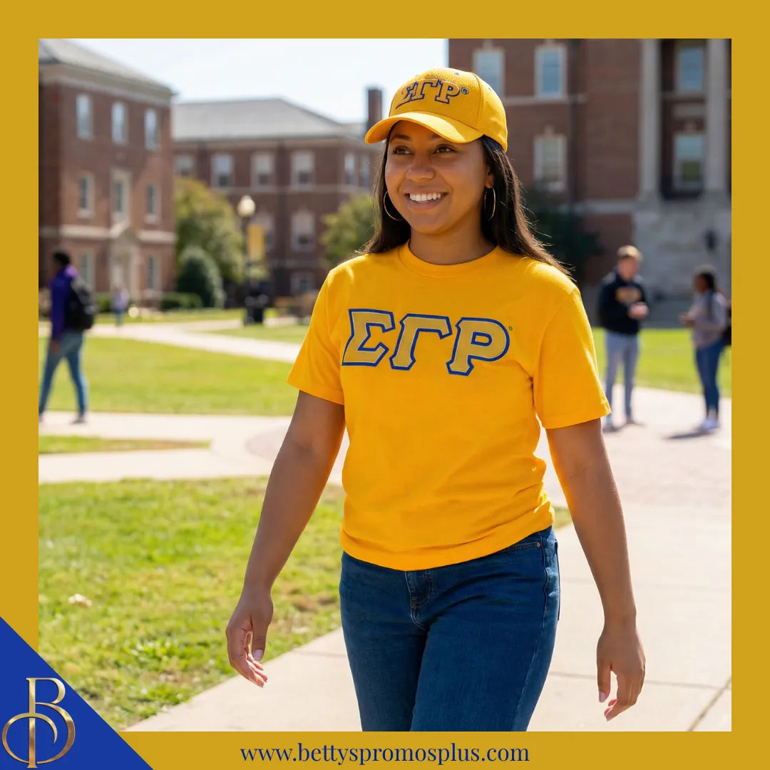 Sigma Gamma Rho ΣΓΡ Greek Letters Mesh Flex Fit Embroidered Hat-Sigma Gamma Rho Paraphernalia-Sigma Gamma Rho Hats-Betty's Promos Plus