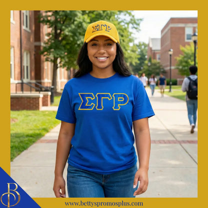 Sigma Gamma Rho ΣΓΡ Greek Letters Mesh Flex Fit Embroidered Hat-Sigma Gamma Rho Paraphernalia-Sigma Gamma Rho Hats-Betty's Promos Plus