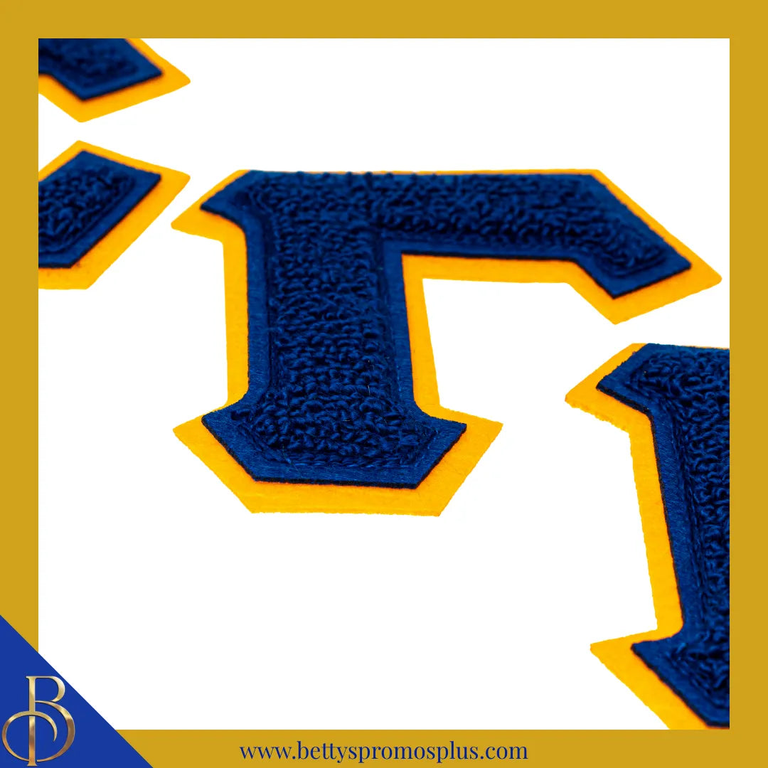 Sigma Gamma Rho ΣΓΡ Greek Letters Set of 3 Chenille Letter Patch Set for Jackets-Sigma Gamma Rho Paraphernalia-Sigma Gamma Rho Patch-Betty's Promos Plus