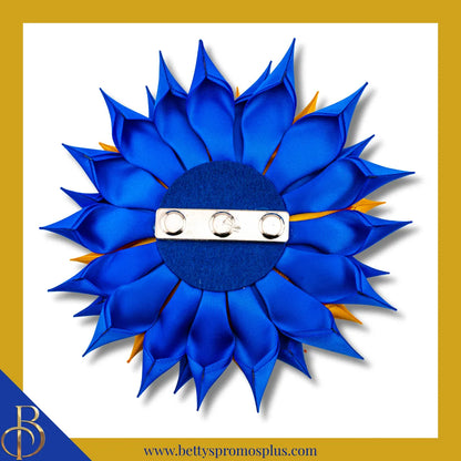 Sigma Gamma Rho ΣΓΡ Letters Silk Flower Brooch-Sigma Gamma Rho Paraphernalia-Sigma Gamma Rho Lapel Pin-Betty's Promos Plus
