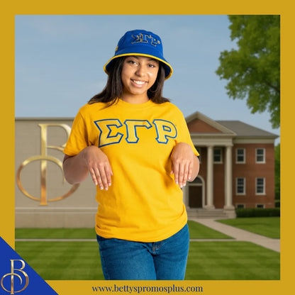 Sigma Gamma Rho ΣΓΡ Mesh Flex Fit Embroidered Bucket Hat-Sigma Gamma Rho Paraphernalia-Sigma Gamma Rho Hats-Betty's Promos Plus