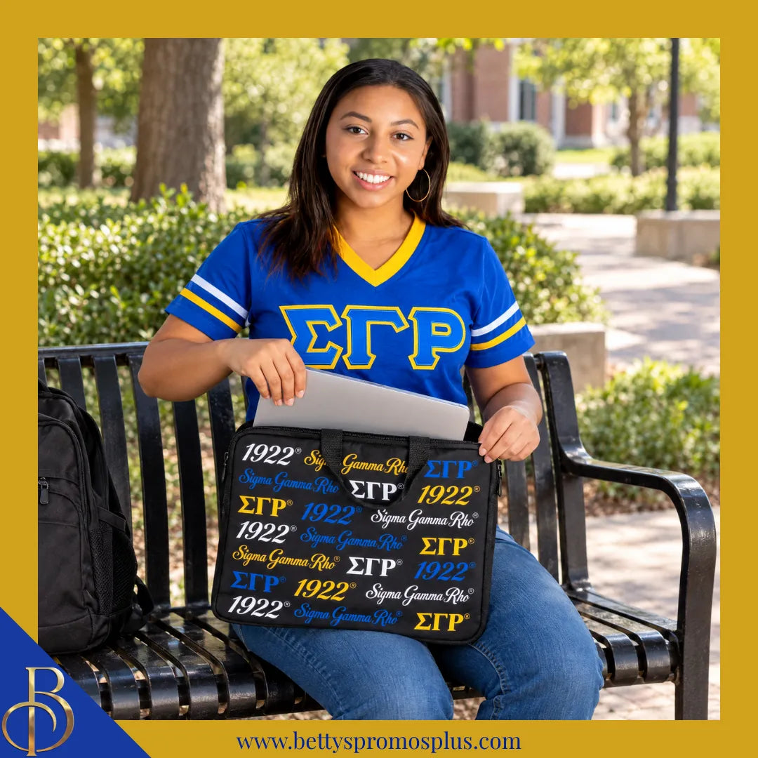 Sigma Gamma Rho ΣΓΡ Neoprene Laptop Sleeve-Sigma Gamma Rho Paraphernalia-Sigma Gamma Rho Bags/Purses-Betty's Promos Plus