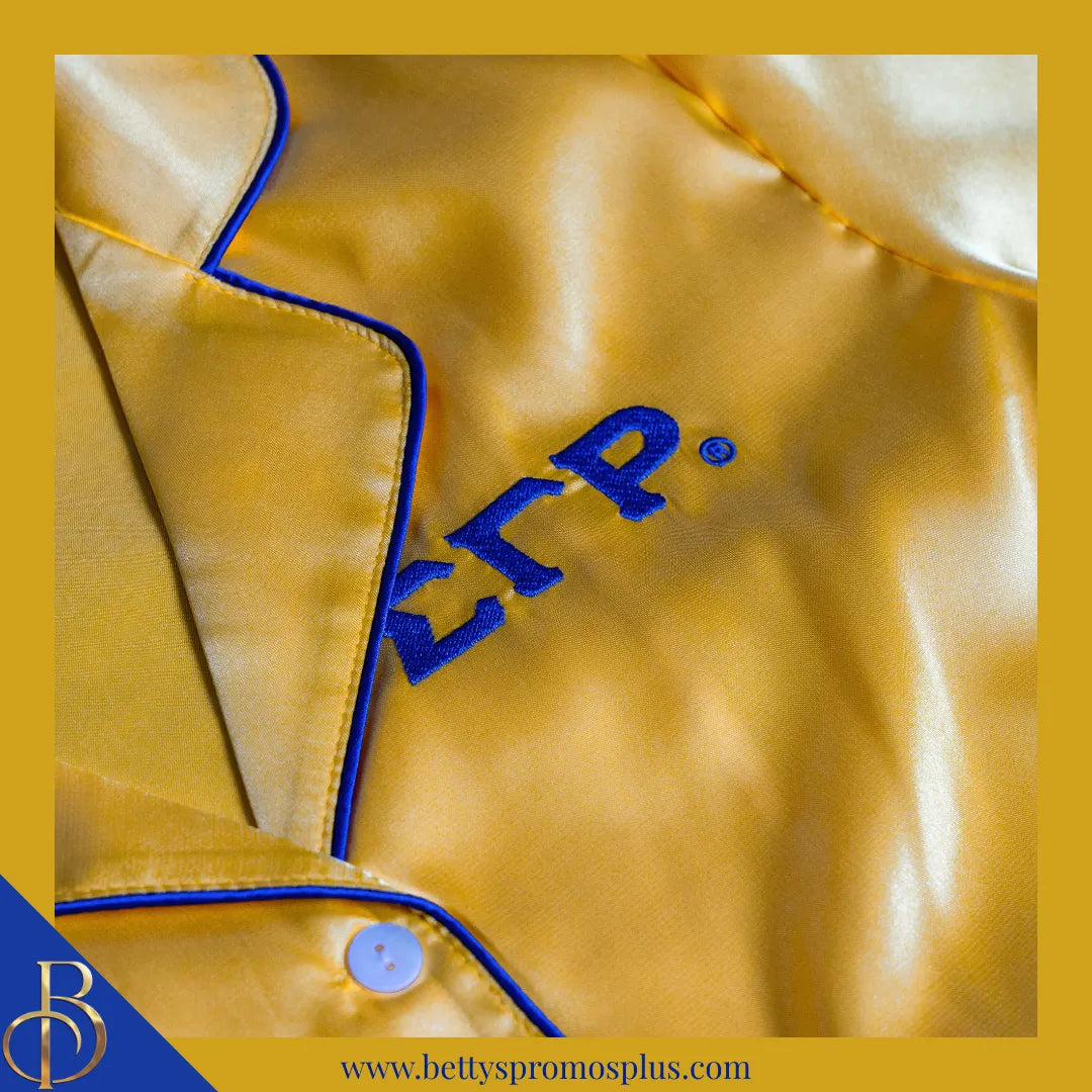 Sigma Gamma Rho ΣΓΡ Nightshirt Pajama Night Shirt Gown-Sigma Gamma Rho Paraphernalia-Sigma Gamma Rho Pajamas-Betty's Promos Plus