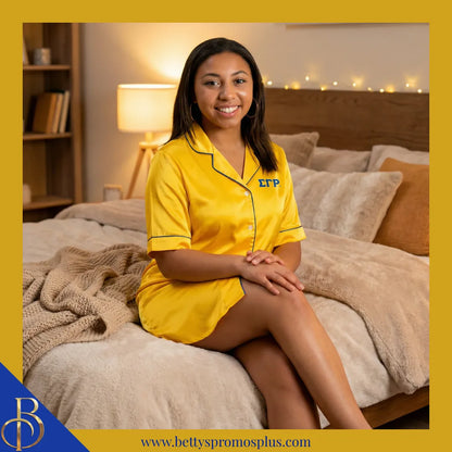 Sigma Gamma Rho ΣΓΡ Nightshirt Pajama Night Shirt Gown-Sigma Gamma Rho Paraphernalia-Sigma Gamma Rho Pajamas-Betty's Promos Plus