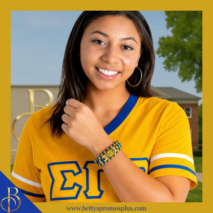 Sigma Gamma Rho ΣΓΡ Paracord Survival Bracelet-Sigma Gamma Rho Paraphernalia-Sigma Gamma Rho Bracelet-Betty's Promos Plus