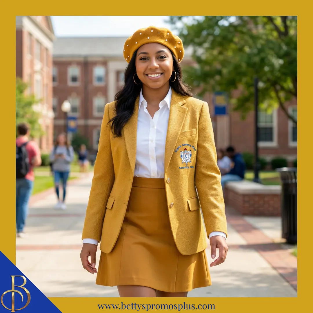 Sigma Gamma Rho ΣΓΡ Pearl Beret Wool Tam-Sigma Gamma Rho Paraphernalia-Sigma Gamma Rho Beret-Betty's Promos Plus