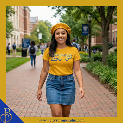 Sigma Gamma Rho ΣΓΡ Pearl Beret Wool Tam-Sigma Gamma Rho Paraphernalia-Sigma Gamma Rho Beret-Betty's Promos Plus